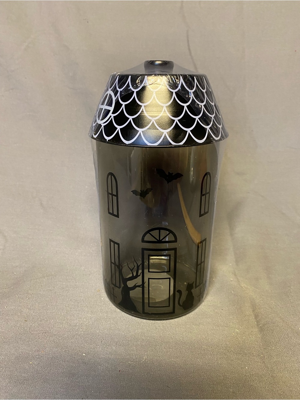 Target Black and White Halloween Haunted House Jar